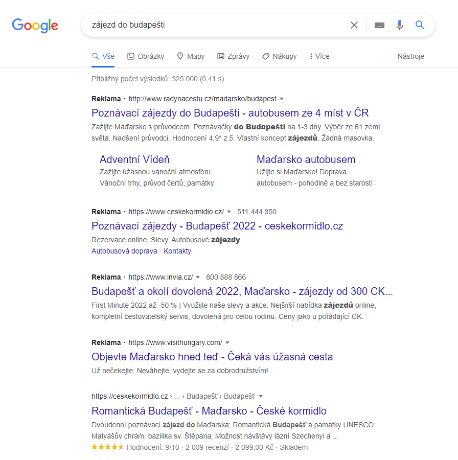 ppc priklad vyhledavni zajezd do bulharska - 5 +1 tipů jak se neztratit v džungli online marketingu